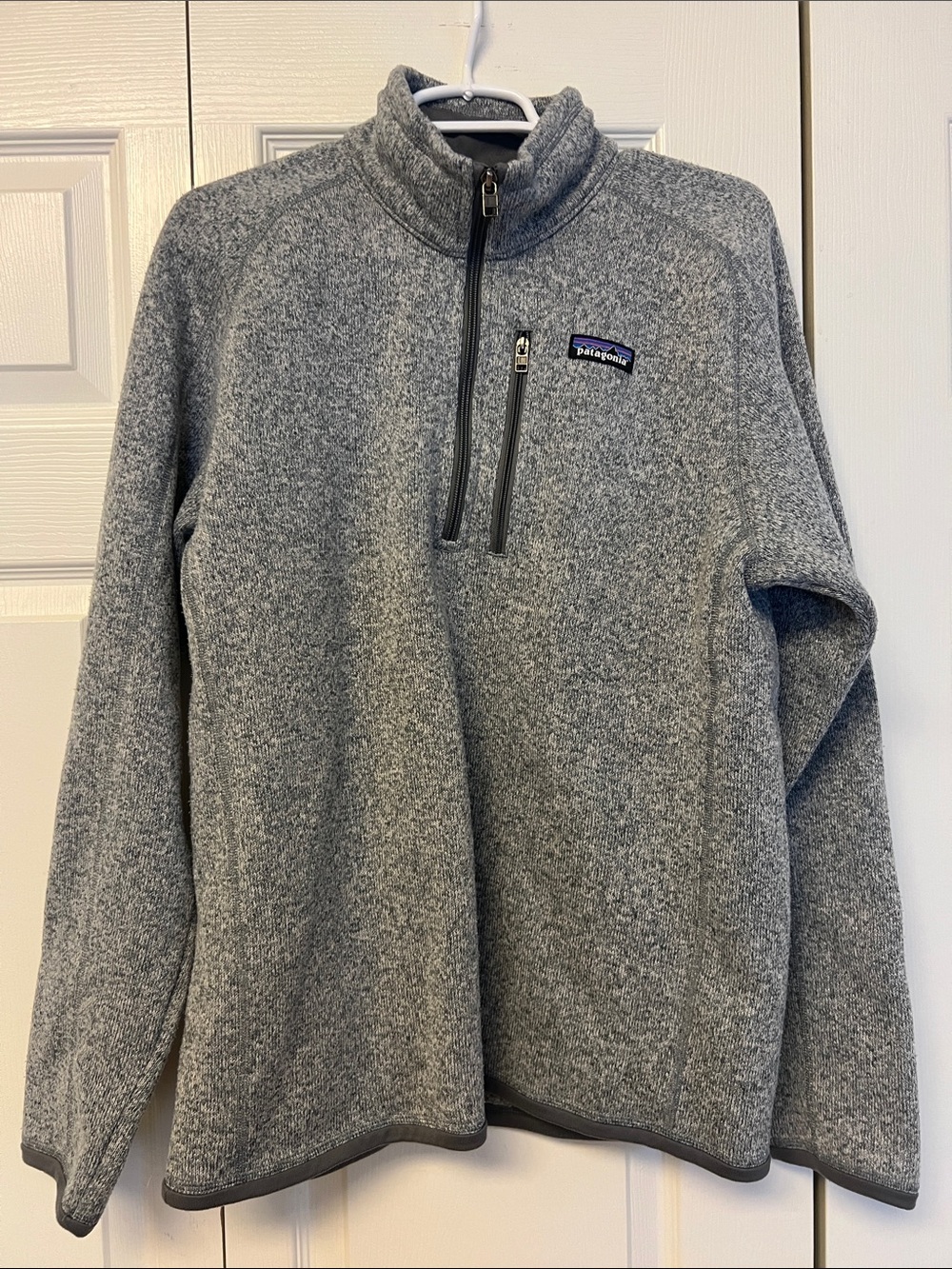 Patagonia Men's Heather Gray Half-Zip Fleece Pullover